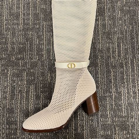 dior knee boots daya|CHRISTIAN DIOR Empriente Mesh Montaigne Knee Boots 39.5 .